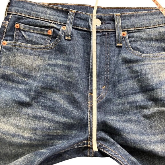Levi’s 510 Skinny Jeans W31 Tag Actual 32x24.5 Cropped Dark Wash Rolled Hem - Picture 14 of 16